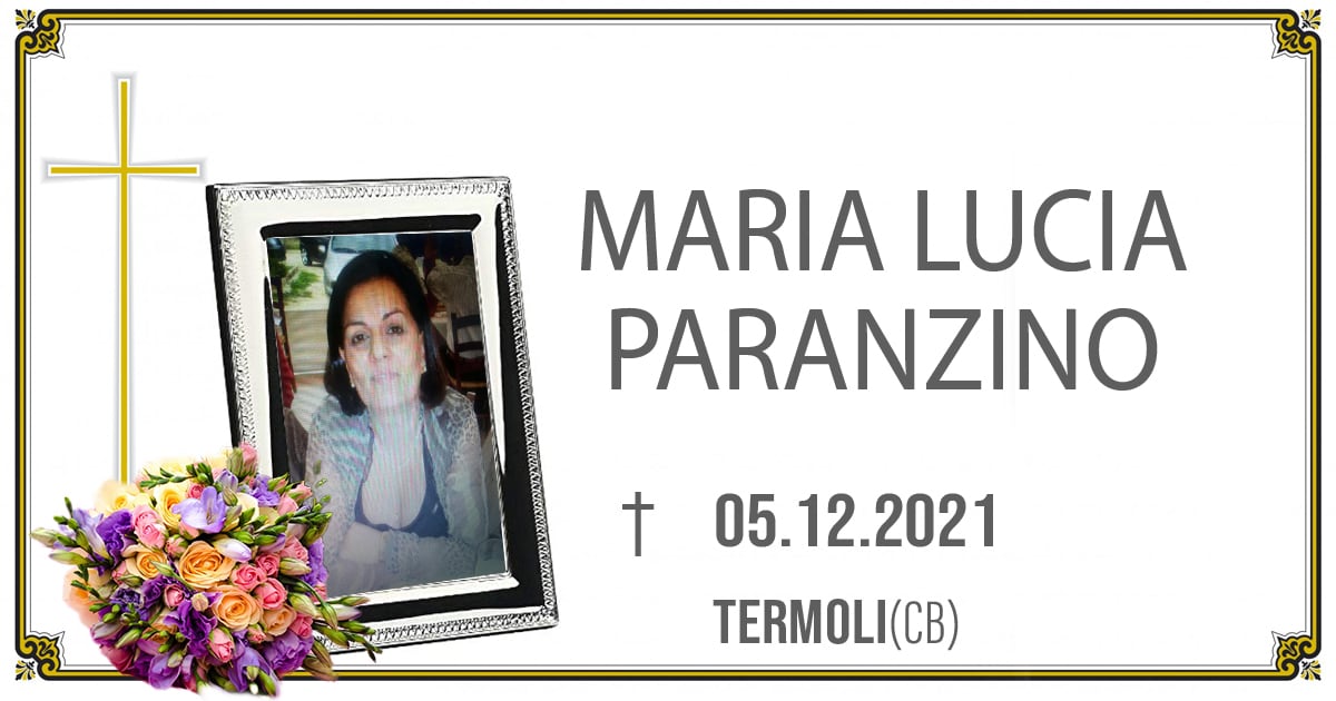 MARIA LUCIA PARANZINO 05/12/2021
